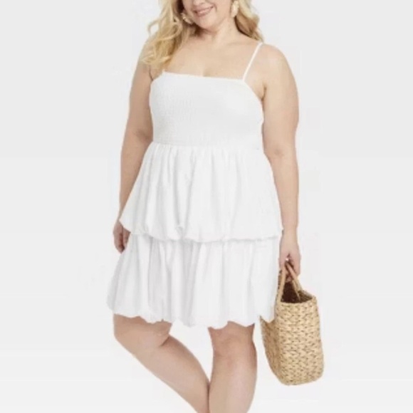 A New Day Women's Mini Tiered Bubble Dress Various Sizes - Picture 1 of 15